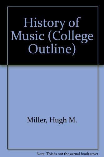 History of Music Miller, Hugh M.