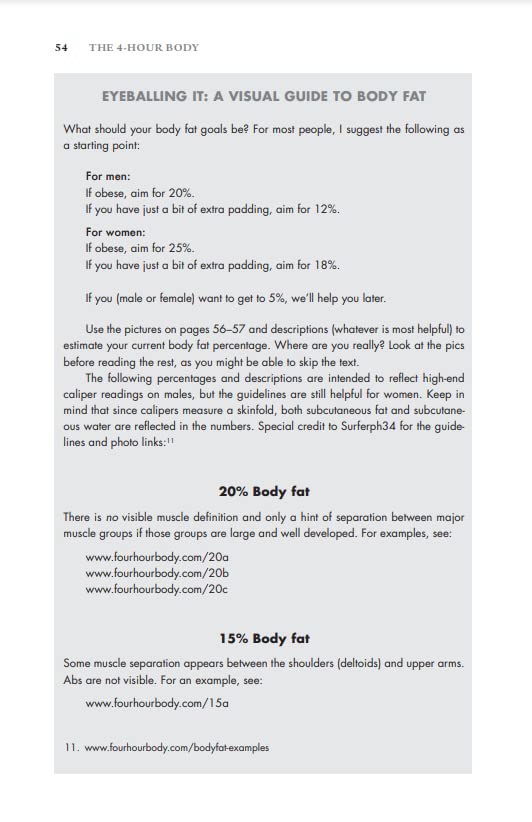 The 4-Hour Body: An Uncommon Guide to Rapid Fat-loss, Incredible Sex and Becoming Superhuman