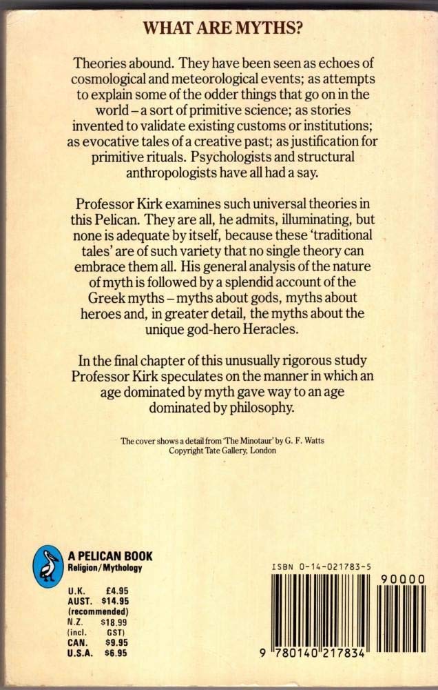 The Nature of Greek Myths