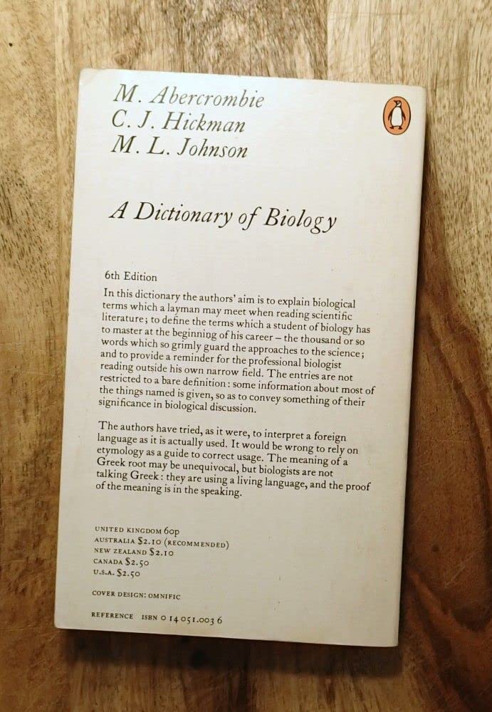 The Penguin Dictionary of Biology: 7th Ed.