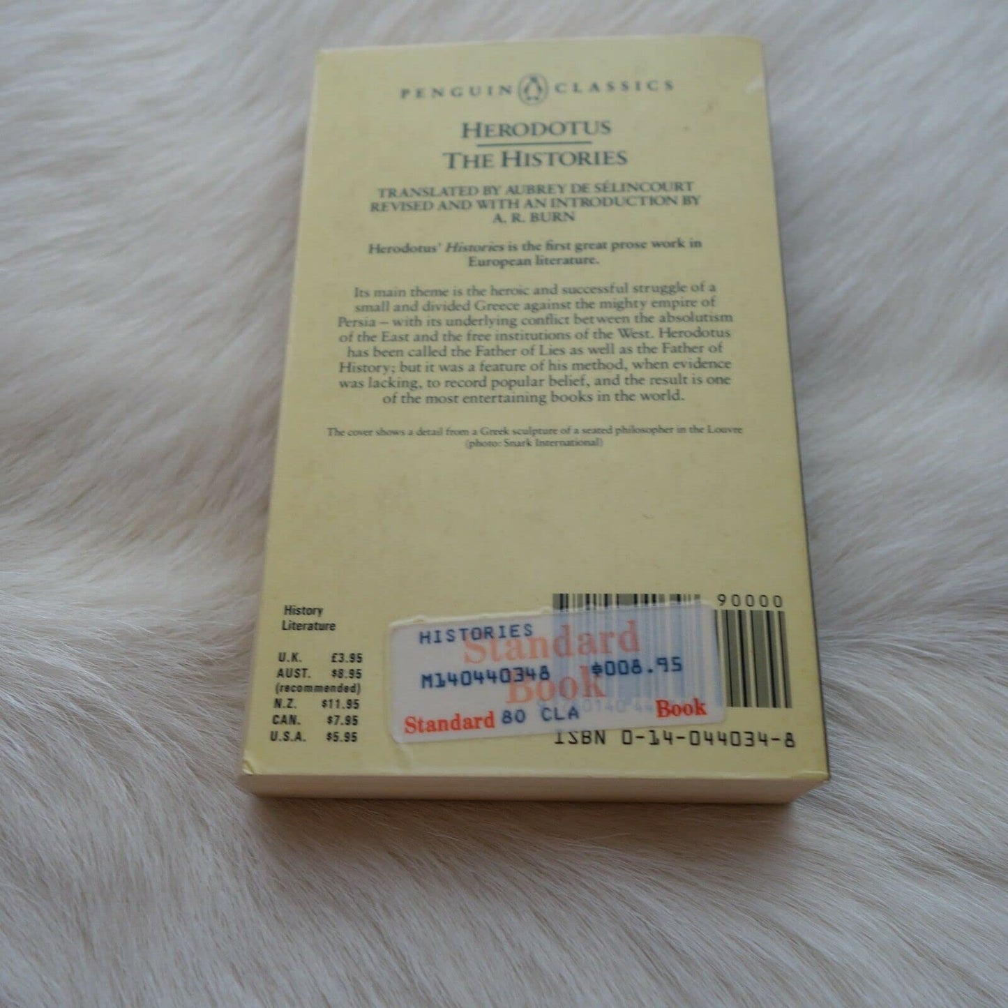 The Histories Burn, A. and Selincourt, Aubrey