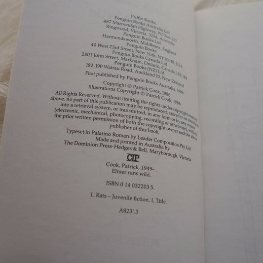 Elmer Runs Wild Patrick, Cook