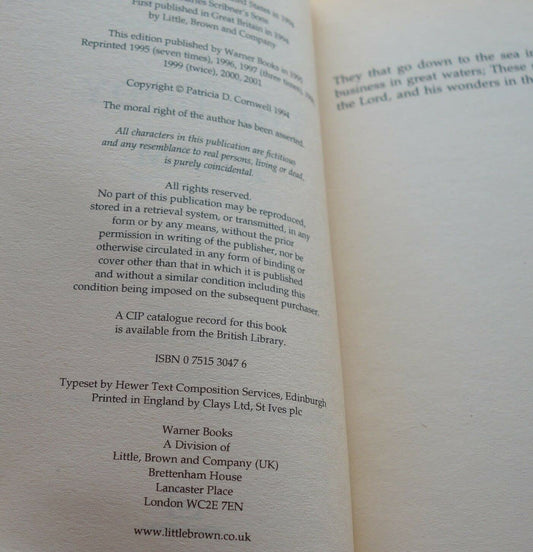 The Body Farm Cornwell, Patricia