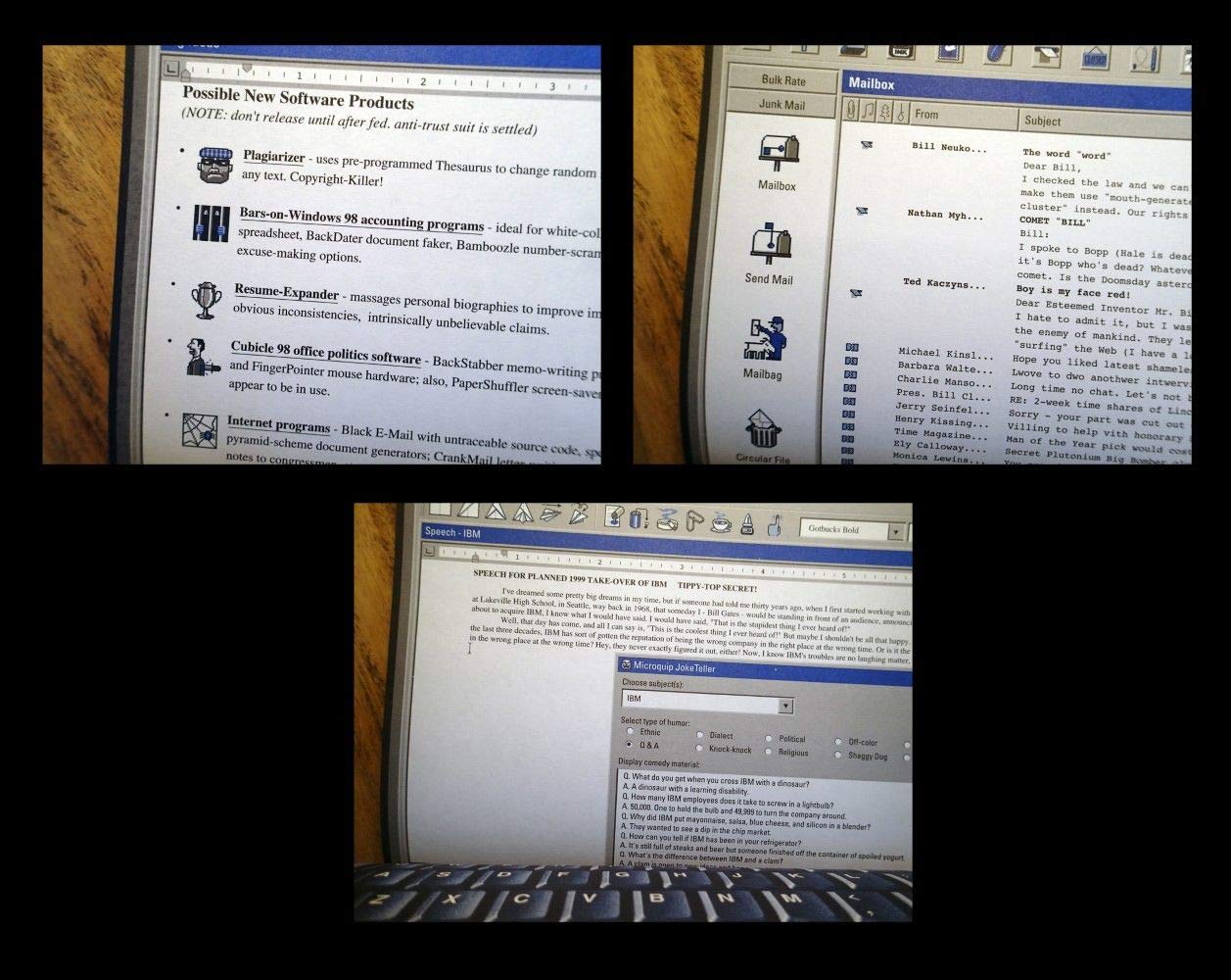 Bill Gates' Personal Super Secret Private Laptop Beard, Henry and Boswell, John