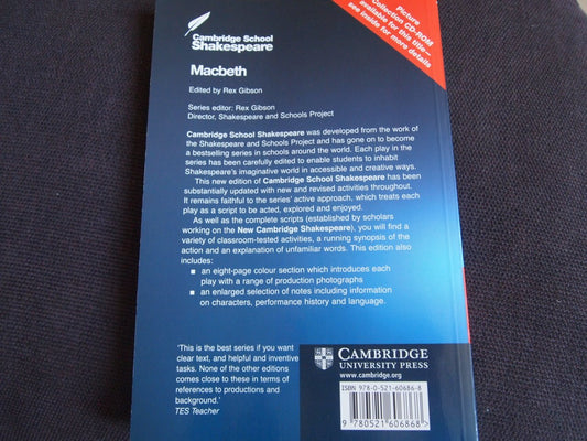 Cambridge School Shakespeare Macbeth Shakespeare, William and Gibson, Rex