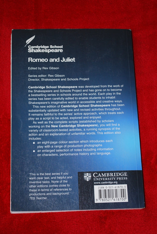 Romeo and Juliet Shakespeare, William and Gibson, Rex