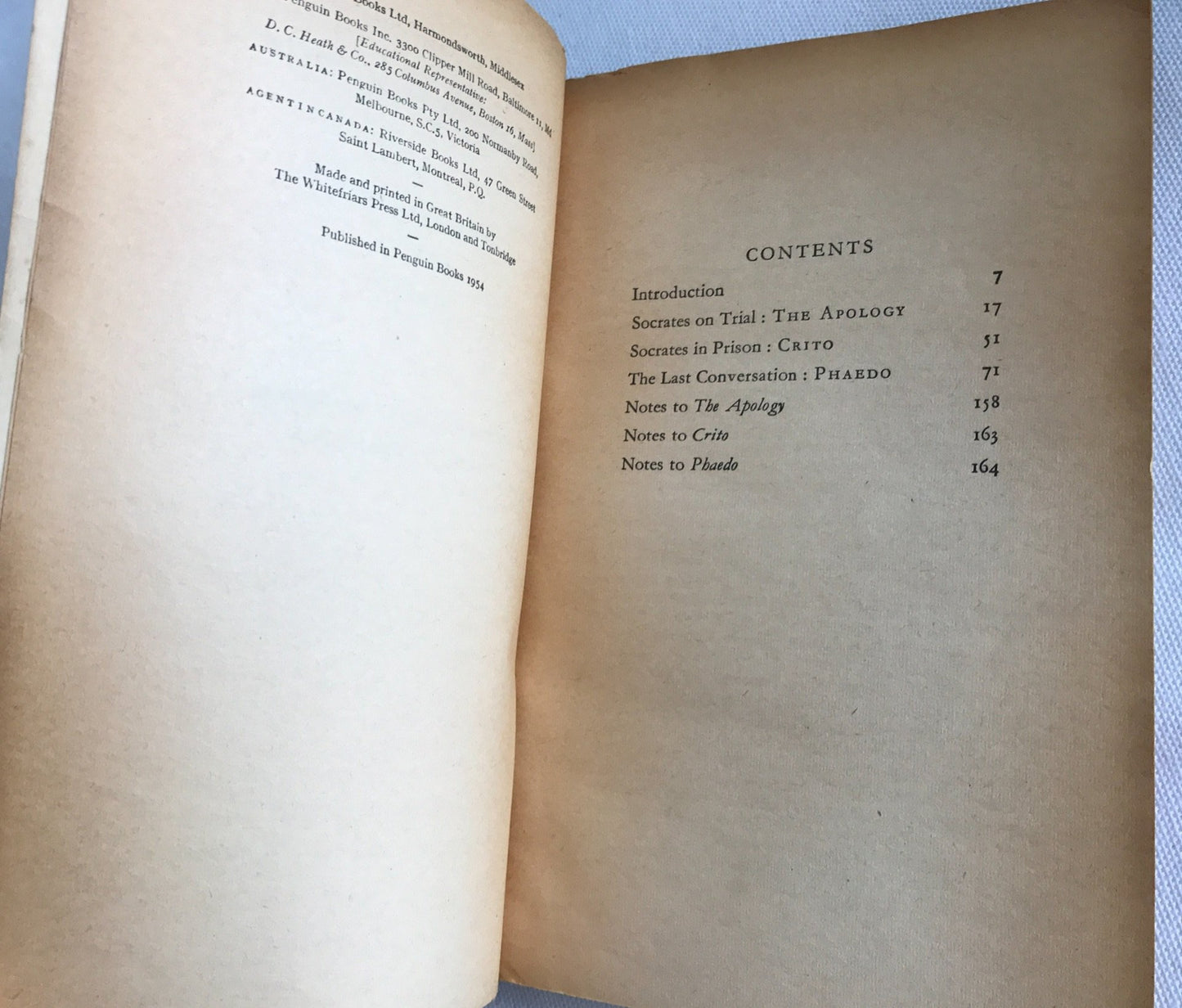 The Last Days of Socrates: Euthyphro;the Apology;Crito;Phaedo Tredennick, Hugh