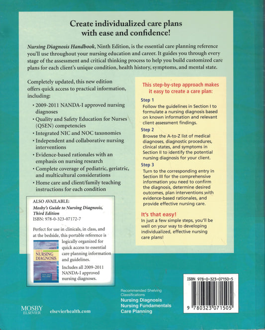 Nursing Diagnosis Handbook: An Evidence-Based Guide to Planning Care Ackley, Betty J. and Ladwig, Gail B.