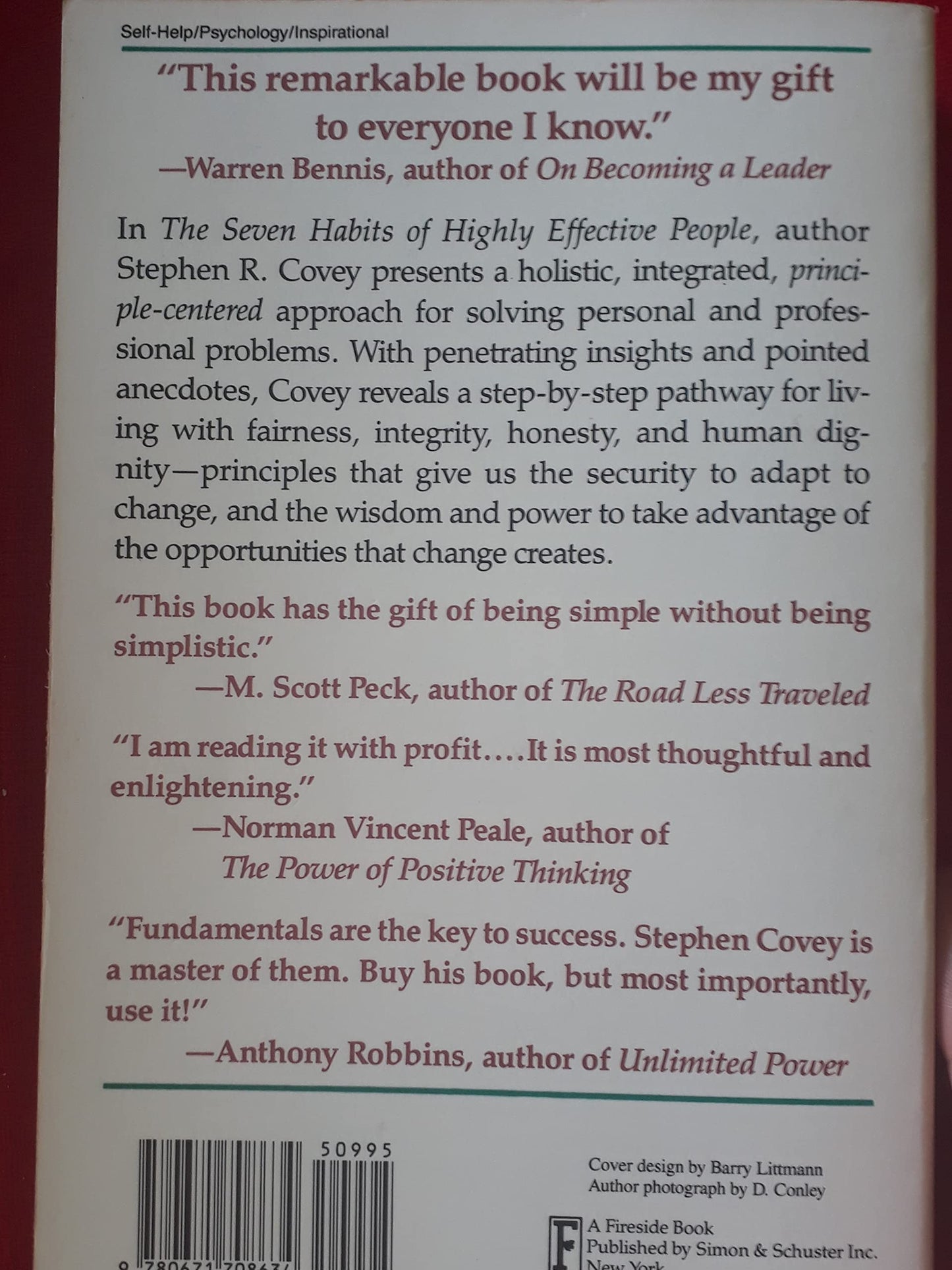 The Seven Habits of Highly Effective People: Restoring the Character Ethic Dr Stephen R. Covey