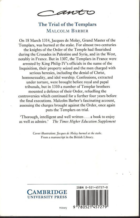 The Trial of the Templars Barber, Malcolm