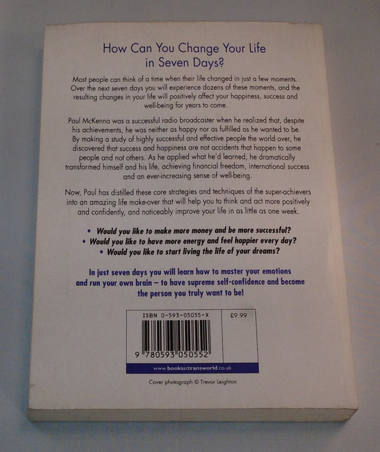 Change Your Life In Seven Days McKenna, Paul
