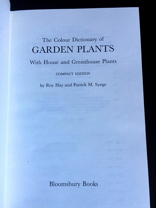Dictionary of Garden Plants