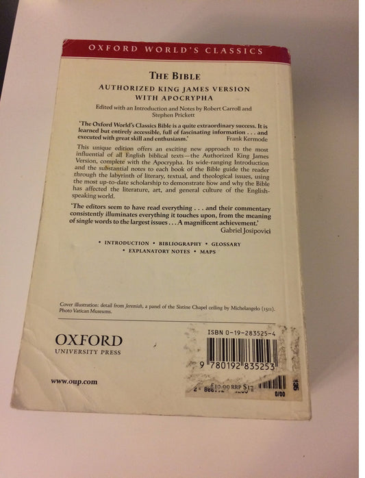 The Bible Carroll,Robert and Prickett,Stephen