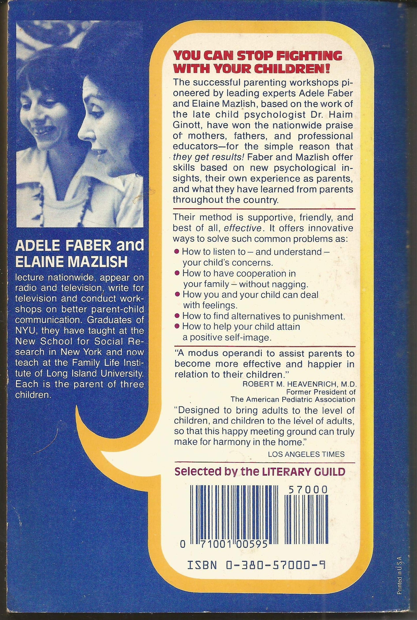 How to Talk So Kids Will Listen and Listen So Kids Will Talk Faber, Adele and Malzish, Elaine