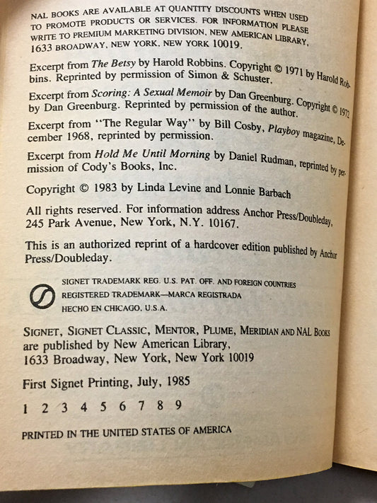 Levine and Barbach : Intimate Male Levine, Linda and Barbach Ph.D., Lonnie