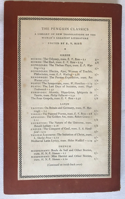 The Last Days of Socrates: Euthyphro;the Apology;Crito;Phaedo Tredennick, Hugh