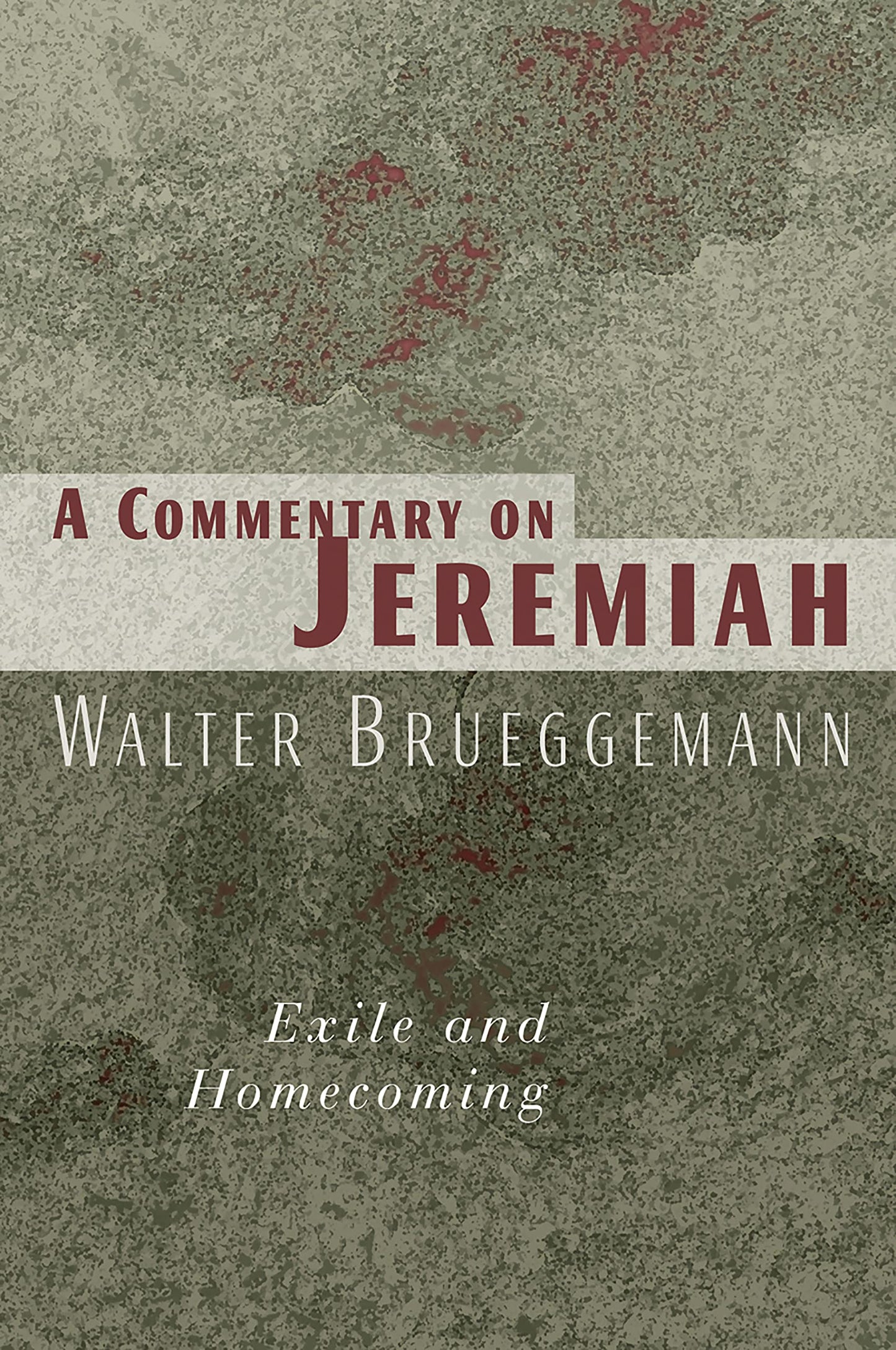 Commentary on Jeremiah: Exile and Homecoming Brueggemann, Walter