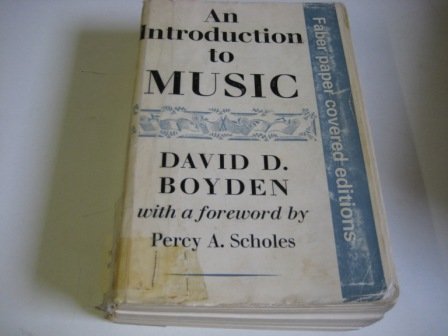Introduction to Music Boyden, David D.