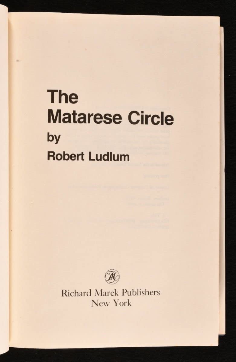 The Matarese Circle Ludlum, Robert