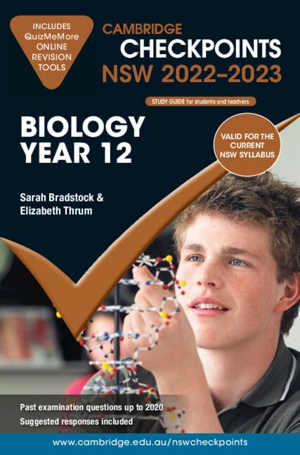 Cambridge Checkpoints NSW Biology Year 12 2022?2023 [Paperback] Bradstock, Sarah and Thrum, Elizabeth