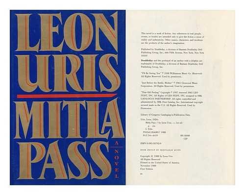 Mitla Pass [Hardcover] URIS, Leon