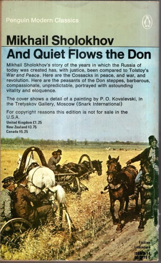 And Quiet Flows the Don Sholokhov, Mikhail