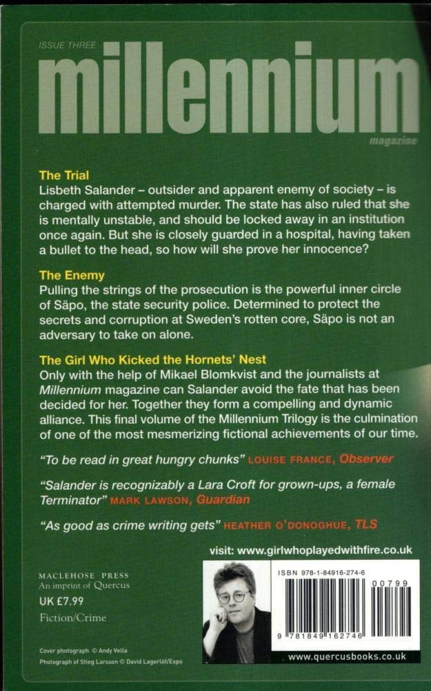 Girl Who Kicked the Hornets' Nest Larsson, Stieg