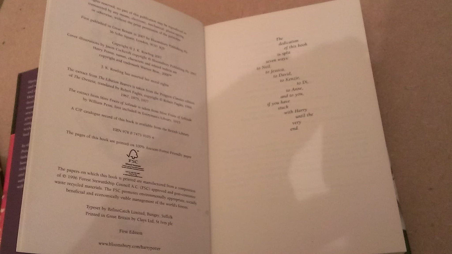 Harry Potter and the Deathly Hallow Rowling, J.K.