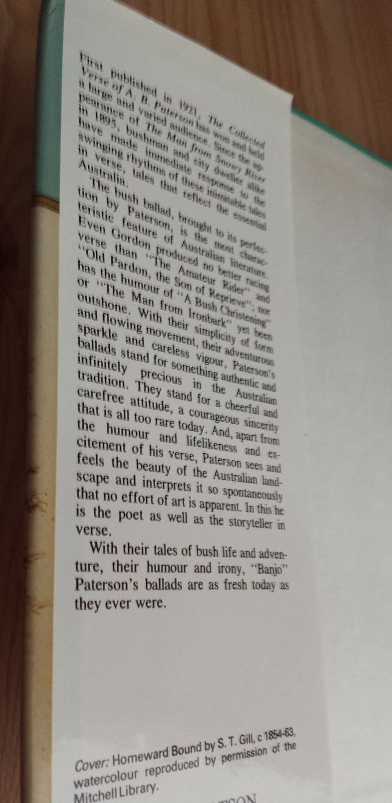 The Collected Verse Of A. B. Paterson [Hardcover] Paterson A. B.