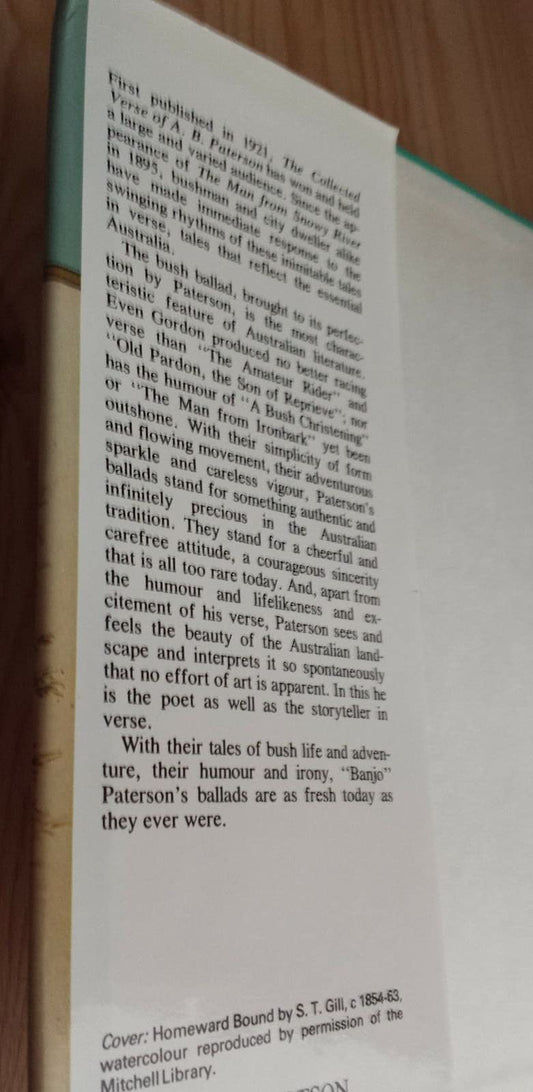 The Collected Verse Of A. B. Paterson [Hardcover] Paterson A. B.