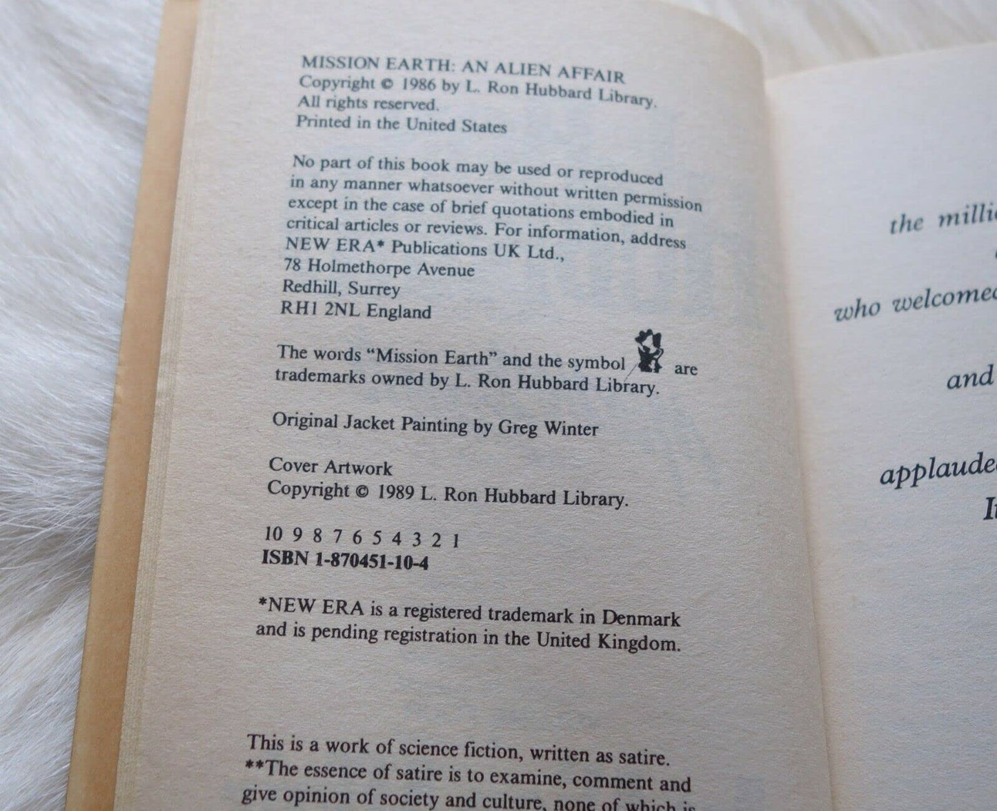 Mission Earth 4, An Alien Affair [Paperback] Hubbard, L Ron