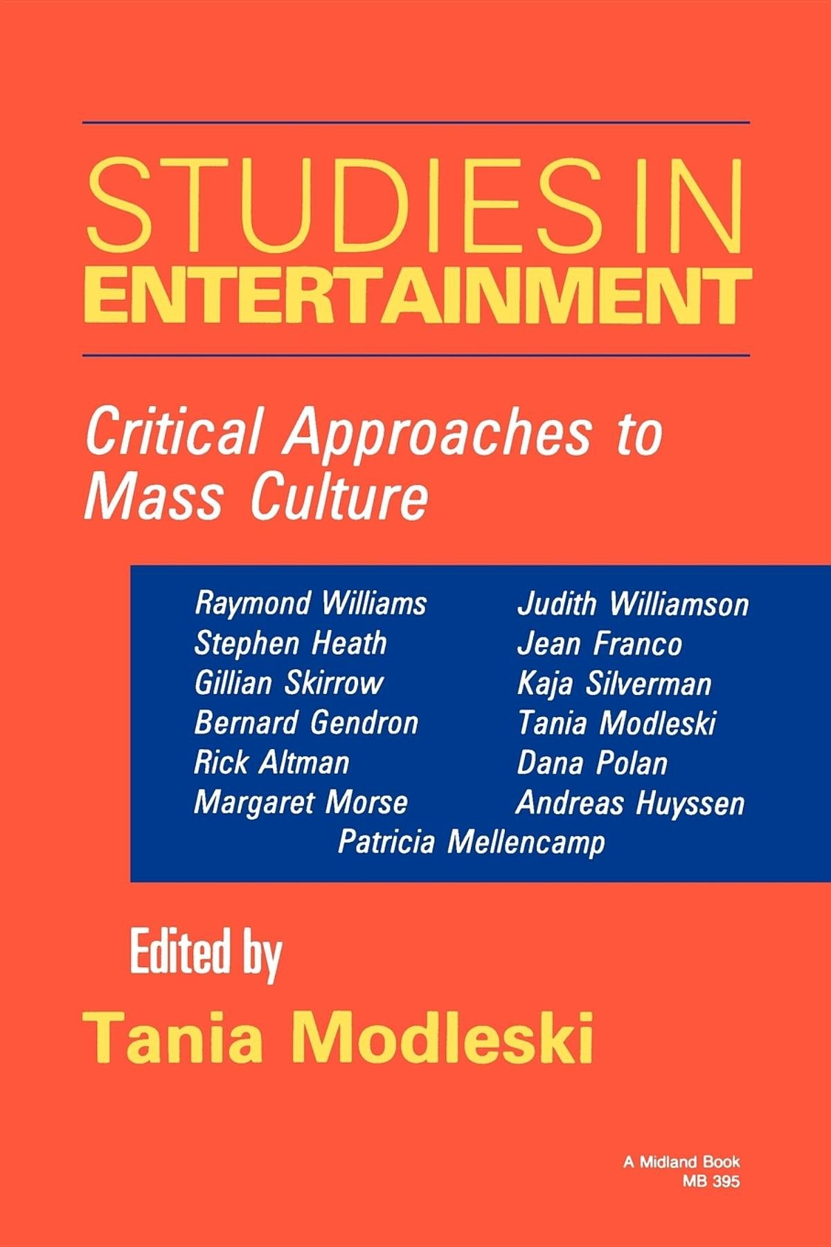 Studies in Entertainment: Critical Approaches to Mass Culture [Paperback] Modleski, Tani
