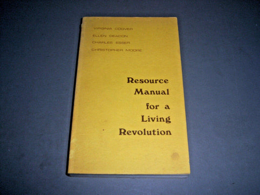 Resource Manual for a Living Revolution Coover, Virginia and etc.