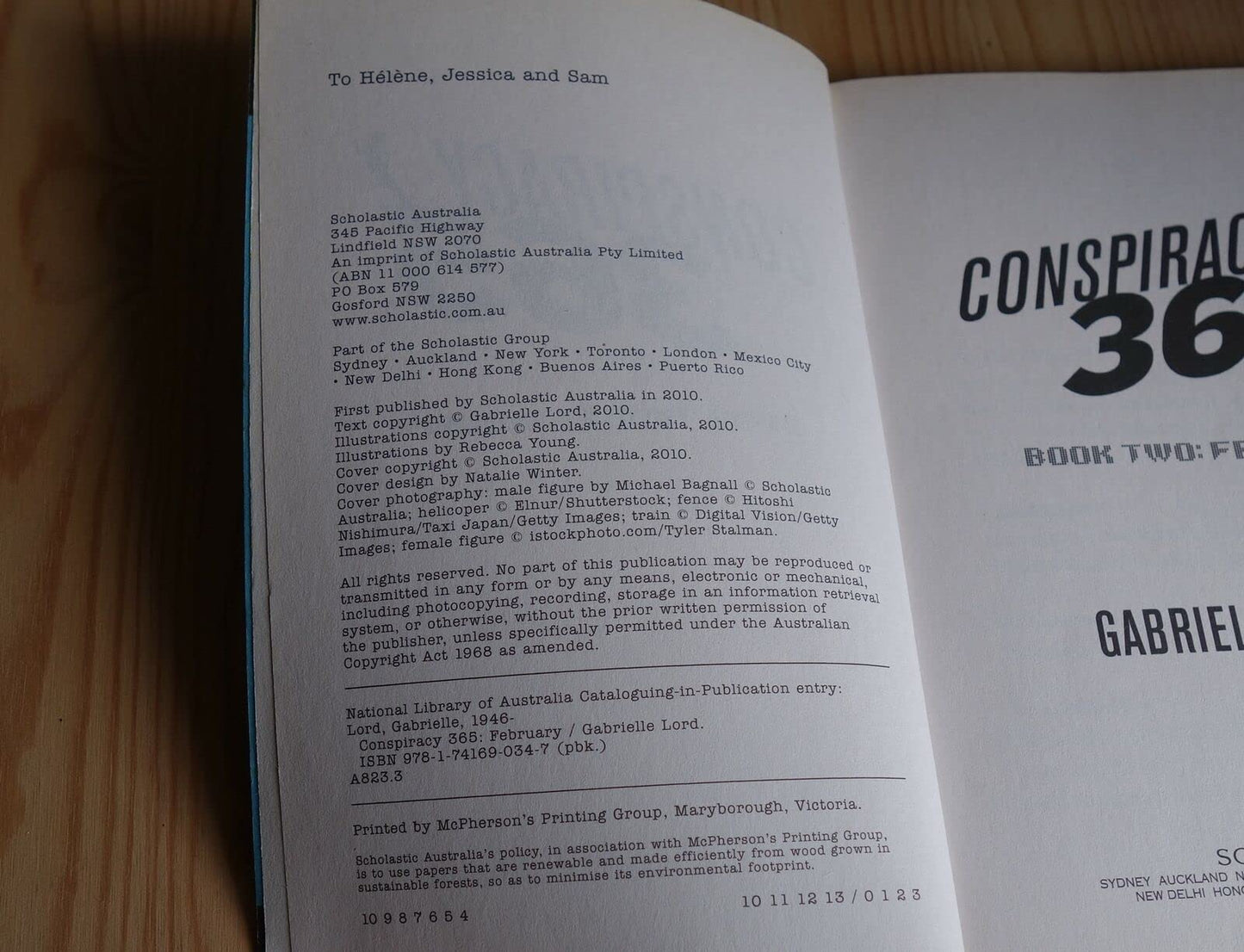 Conspiracy 365: #2 February Lord,Gabrielle