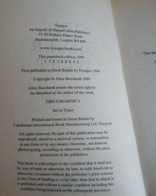 The Silver Wolf Borchardt, Alice