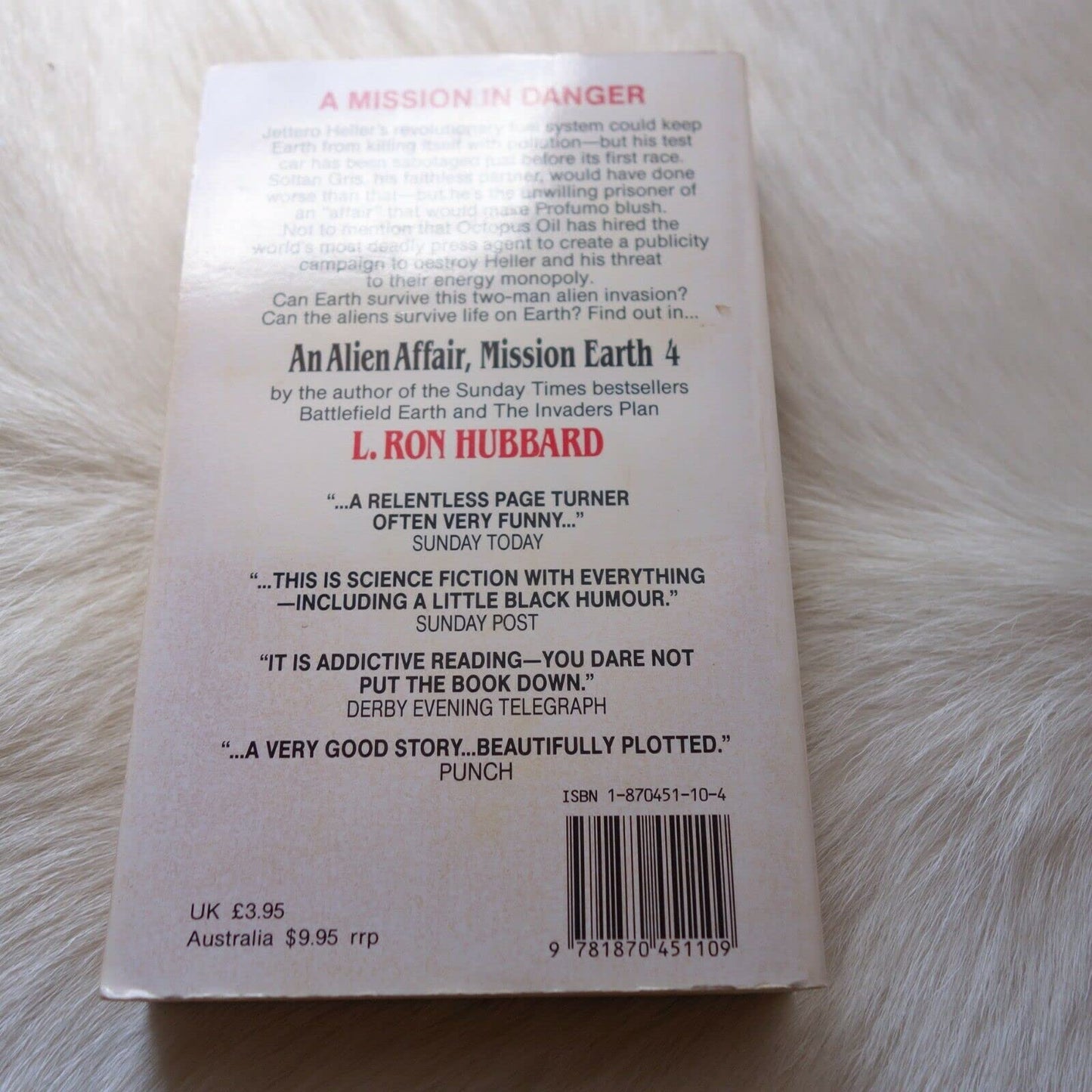 Mission Earth 4, An Alien Affair [Paperback] Hubbard, L Ron