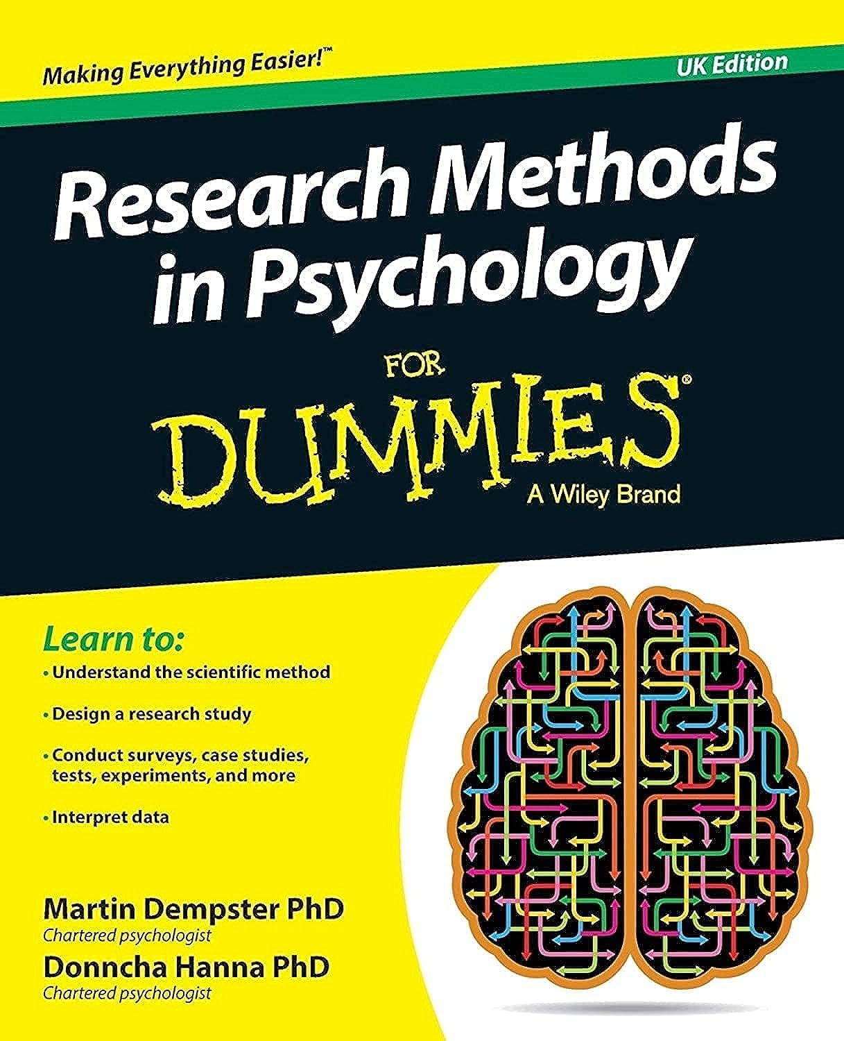 Research Methods in Psychology For Dummies [Paperback] Dempster, Martin and Hanna, Donncha