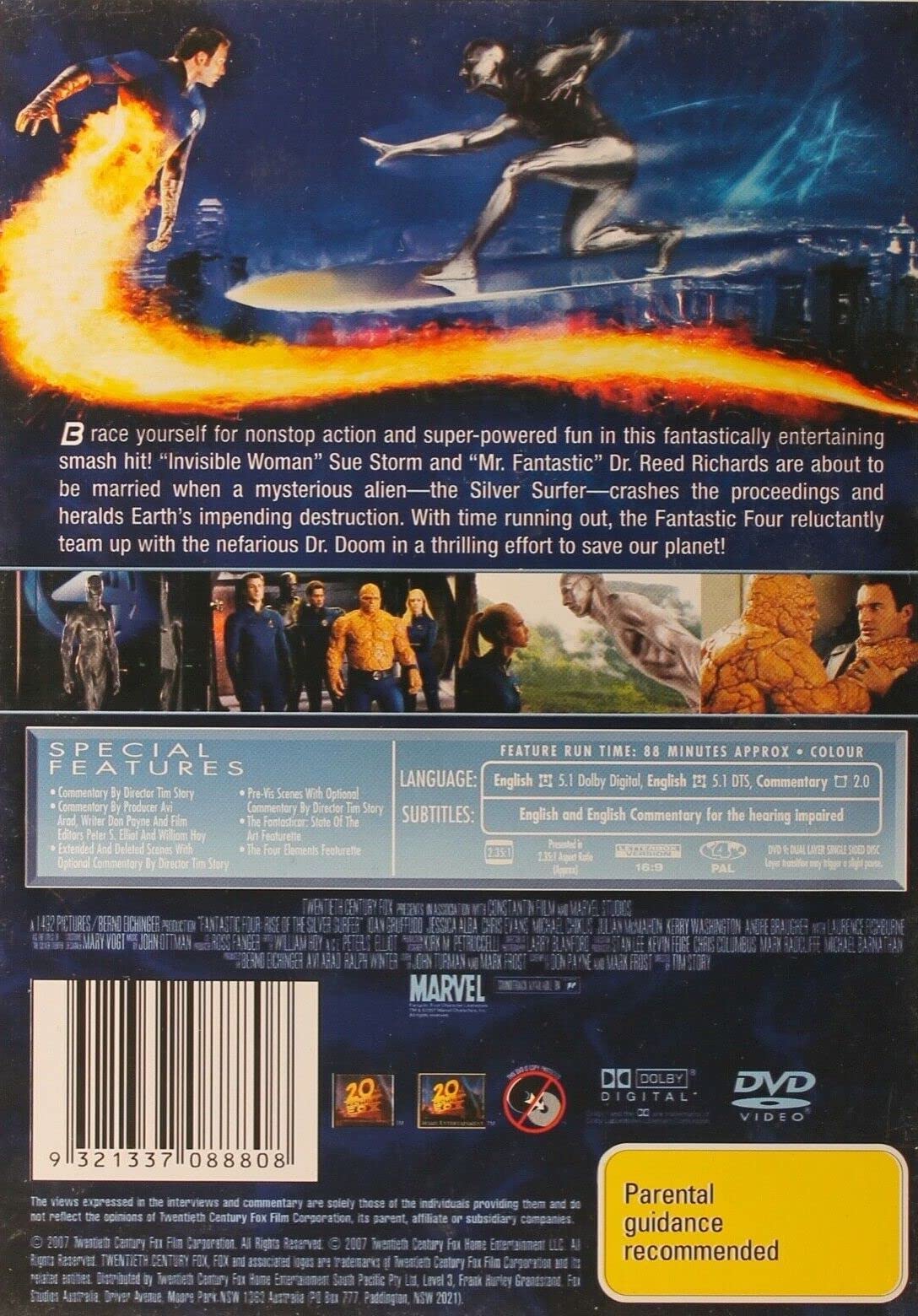 Fantastic 4 - Rise Of The Silver Surfer [DVD]