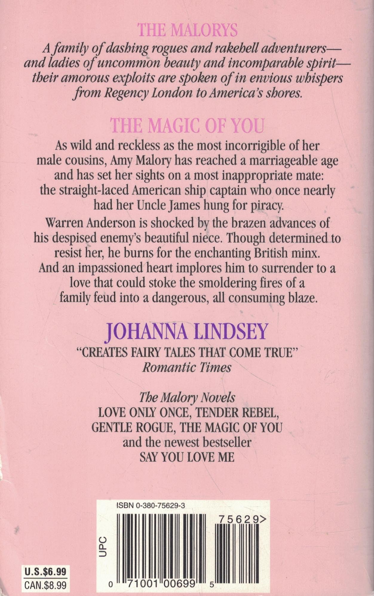 Magic of You: 4 [Mass Market Paperback] Lindsey, Johanna