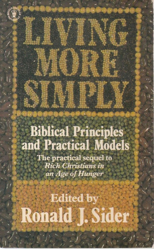 Living More Simply Sider, Ronald J.