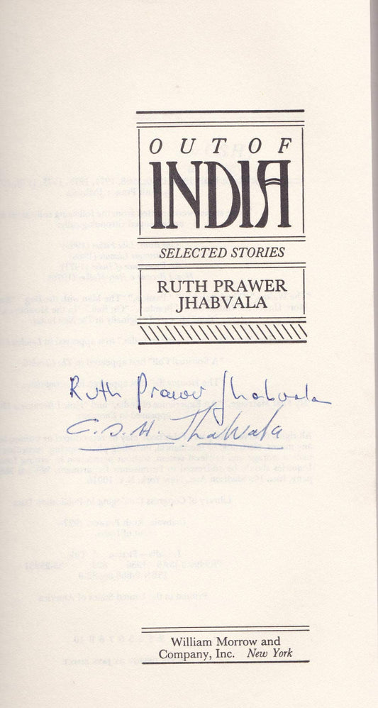 Out of India: Selected Stories Jhabvala, Ruth Prawer