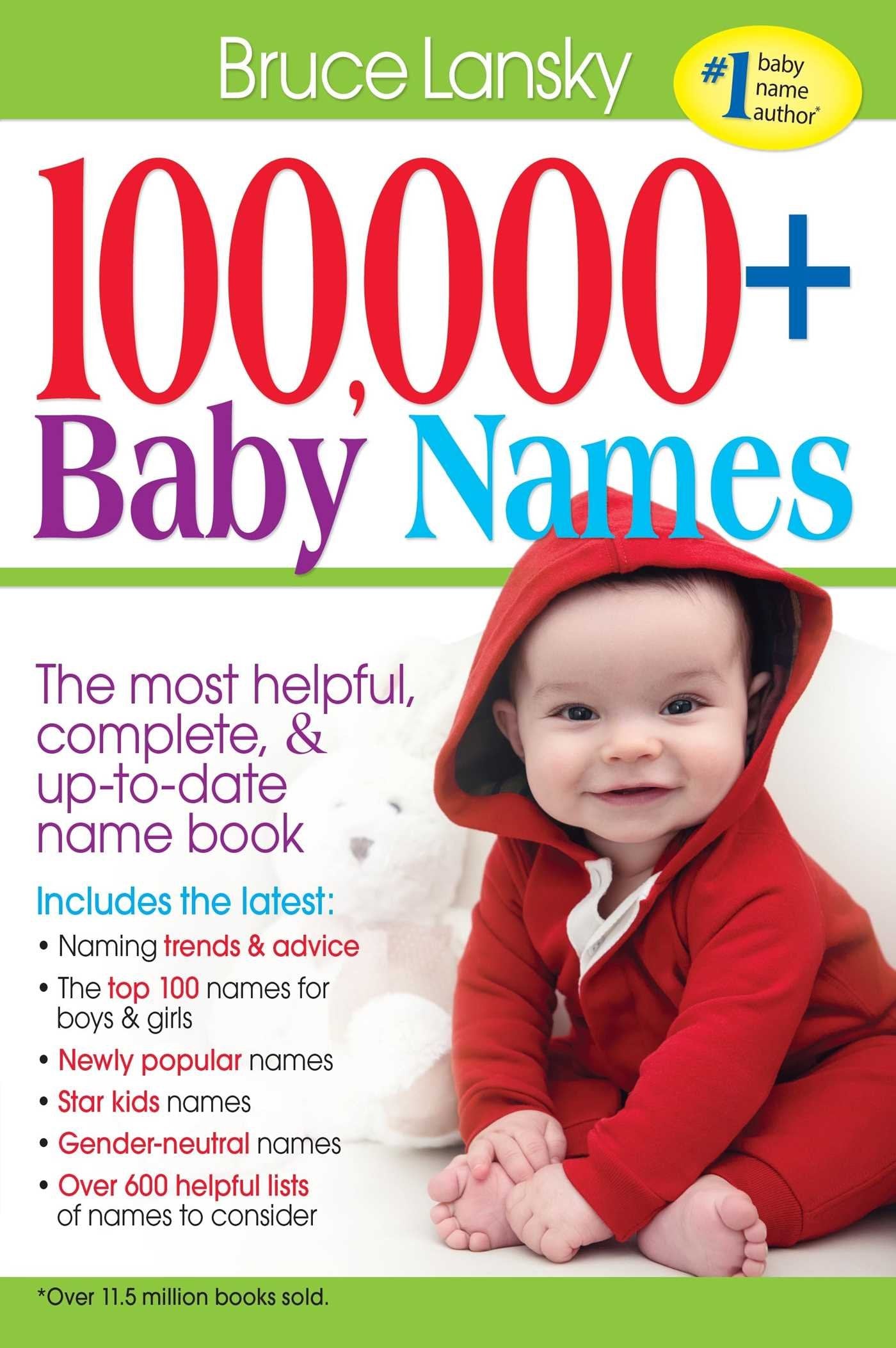 100,000 + Baby Names: The Most Helpful, Complete, & Up-To-Date Name Book Lansky, Bruce