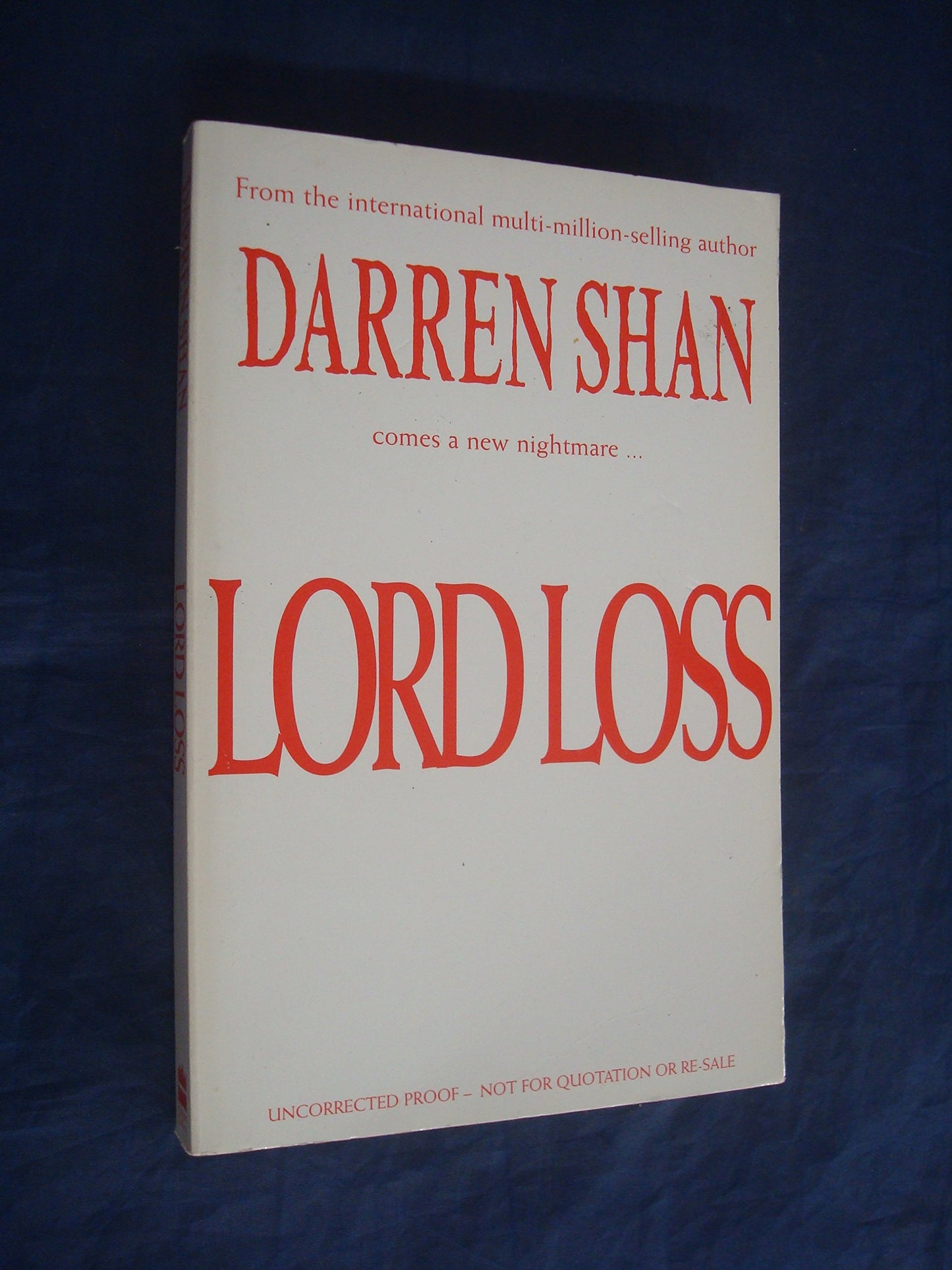 Lord Loss (The Demonata, Book 1) Shan, Darren