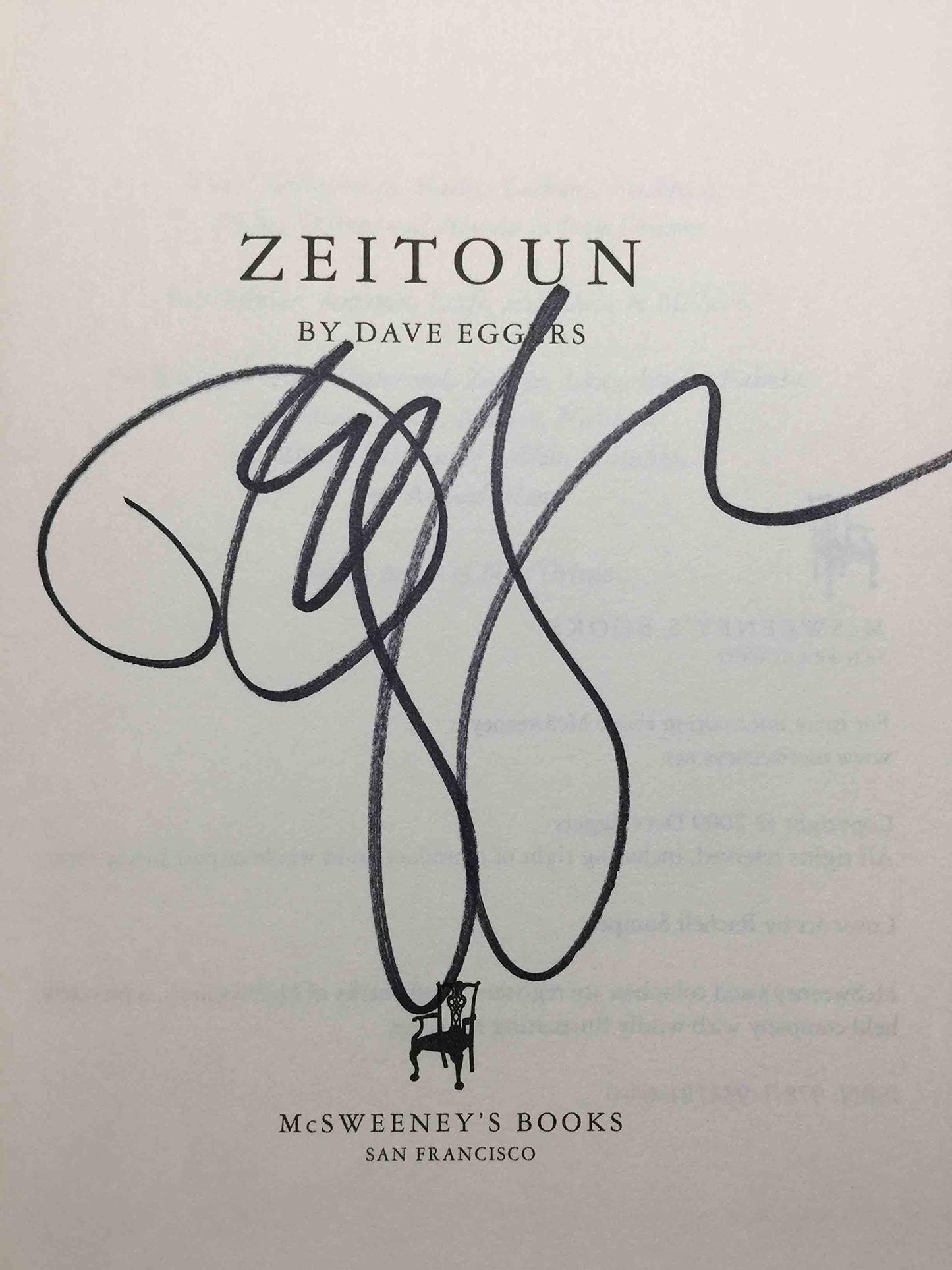 Zeitoun [Hardcover] Eggers, Dave