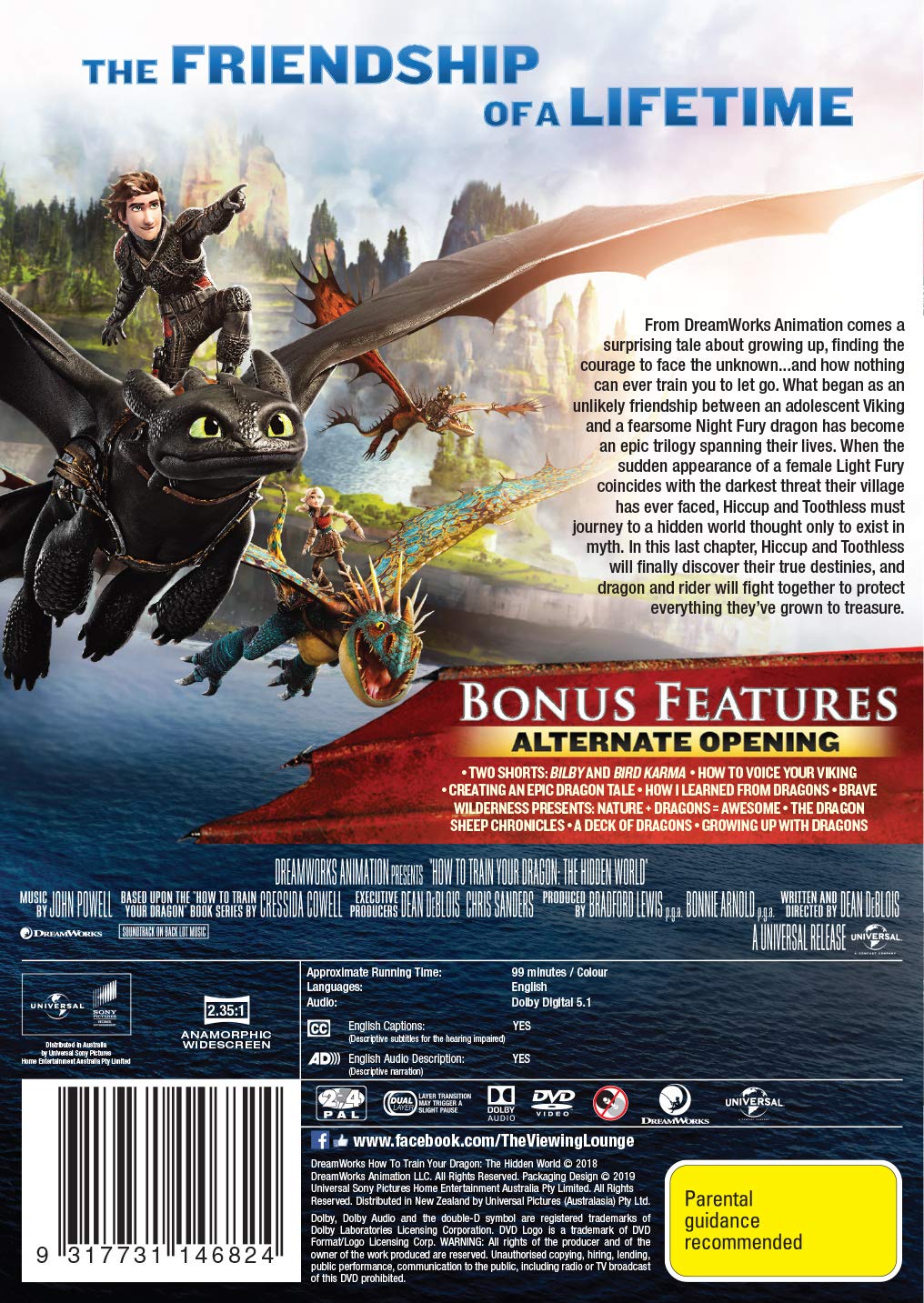 How To Train Your Dragon: The Hidden World (DVD) [DVD]