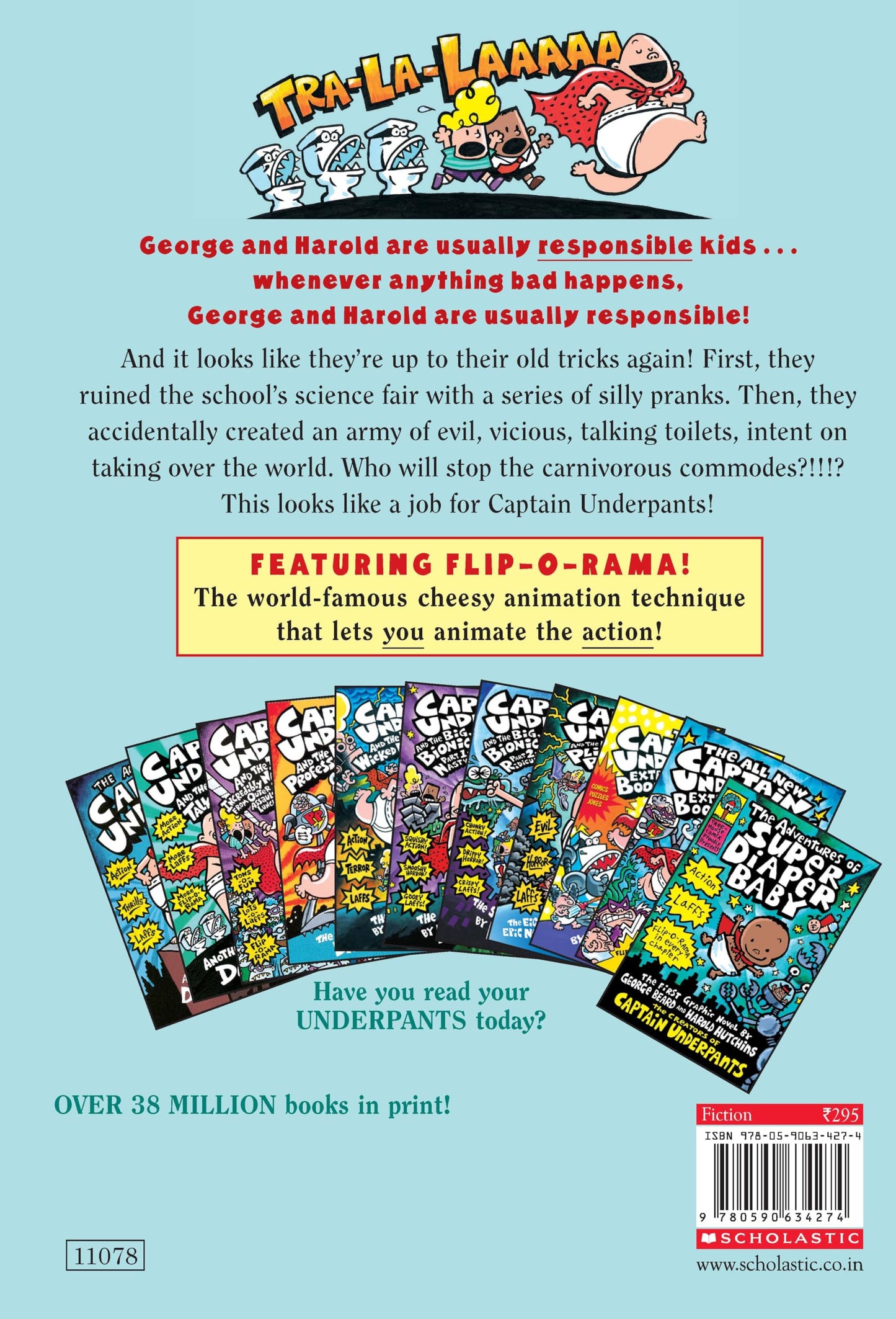 Captain Underpants and the Attack of the Talking Toilets (Captain Underpants #2) [Paperback] Pilkey, Dav