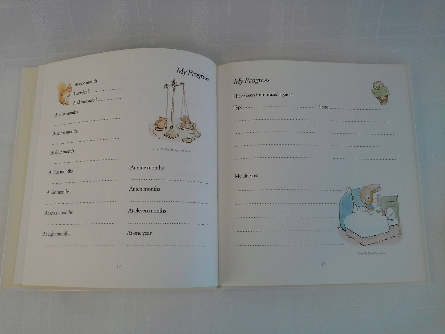 My First Year: A Beatrix Potter Baby Book Potter, Beatrix and Taylor, Judy