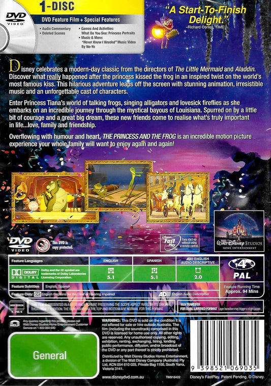 The Princess and the Frog [NON-USA Format / PAL / Region 4 Import - Australia] [DVD]