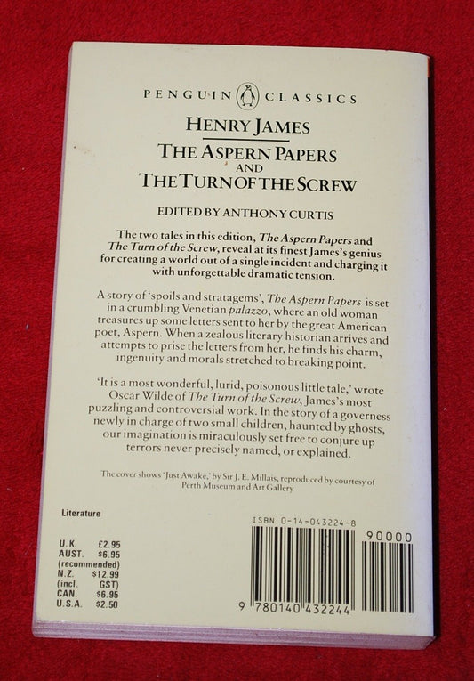 The Aspern Papers & the Turn of the Screw James, Henry and Curtis, Anthony