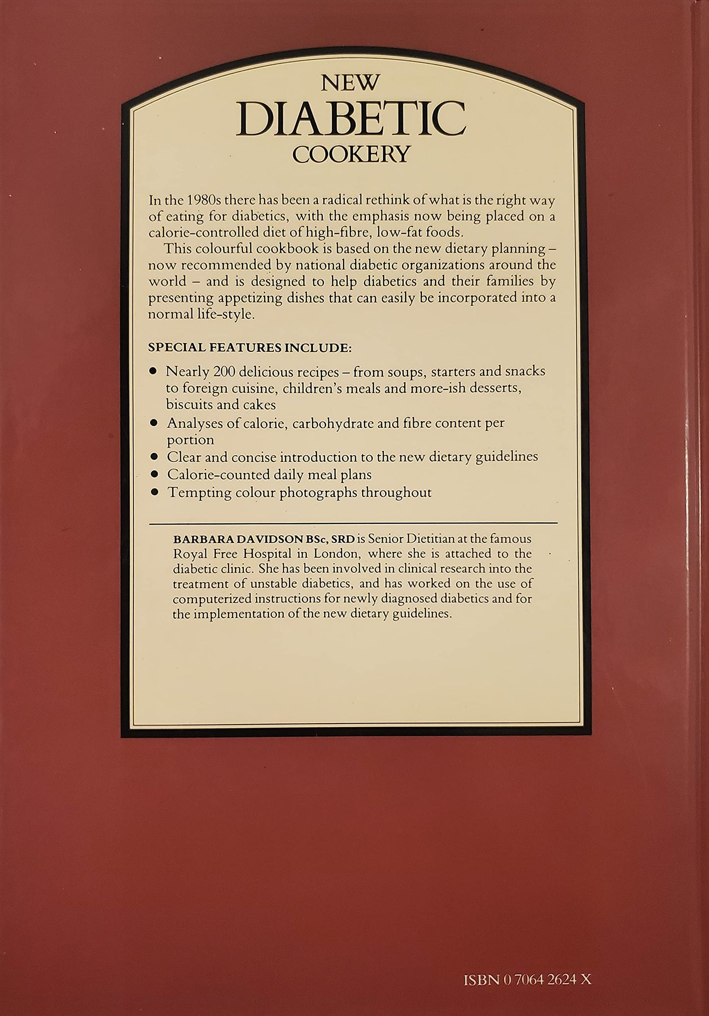 New Diabetic Cookery Barbara Davidson